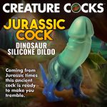 Jurassic Cock Dinosaur Silicone Dildo - Green-blue - Image 7
