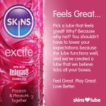 Skins Excite Tingling Water Based Lubricant 4.4oz - Image 3