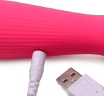 Silicone Wand Massager - Magenta - Image 4