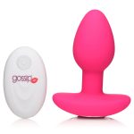 Gossip Pop Rocker 10x Vibrating Silicone Plug - Magenta - Image 2