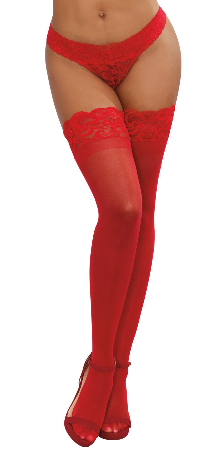 HODG-0005REDOS.jpg Thigh High - One Size - Red - Image 1