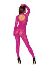 Bodystocking With Finger Gloves - One Size - Azalea - Image 2