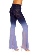 Flair Leg Pantyhose - One Size - Denim-hydrangea - Image 2