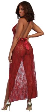 Gown, G-String - Medium - Garnet - Image 2