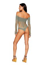 Long Sleeve Teddy - One Size - Sage - Image 2