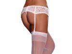 Lace Garterbelt - One Size - White - Image 2