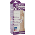 Vac-U-Lock 7-Inch Ultraskyn Thin Dong - Vanilla - Image 2