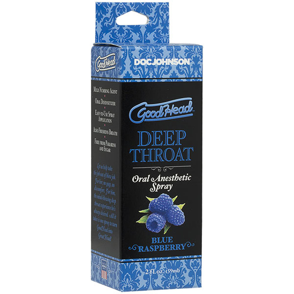 HODJ1360-39-BX.jpg Goodhead - Deep Throat Spray - Blue Raspberry - Image 1