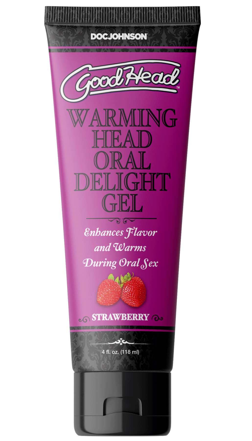 HODJ1361-13-BU.gif Goodhead - Warming Head Oral Delight Gel - Strawberry - 4 Fl Oz Bulk - Image 1