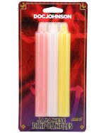 Japanese Drip Candles - 3 Pack - Pink, White, Yellow - Image 5