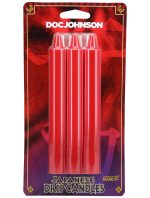 Japanese Drip Candles - 3 Pack - Red - Image 2