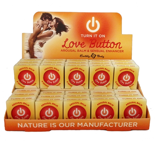 HOEB-HLB102D.jpg Love Button Arousal Balm - 30 Piece P.O.P. Display - Image 1