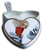 Edible Heart Candle - Vanilla - 4 Oz. - Image 2