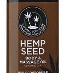 Hemp Seed Massage and Body Oil - Naked in the Woods - 8 Fl. Oz.- 237ml