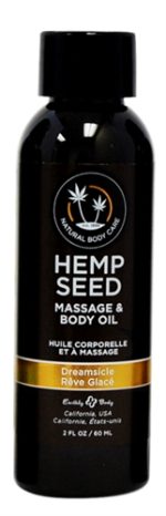 Hemp Seed Massage and Body Oil - Dreamsicle 2 Fl. Oz.- 60ml