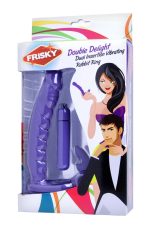 Double Delight Dual Insertion Vibrating Rabbit Cock Ring - Image 4