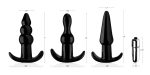 Thrill Trio Anal Plug Set - Black - Image 2