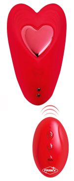 Love Connection Silicone Panty Vibe With Remote Control - Red - Image 8