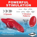 Love Connection Silicone Panty Vibe With Remote Control - Red - Image 3