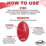 Love Connection Silicone Panty Vibe With Remote Control - Red - Image 4