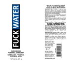 Fuck Water Water-Based Lubricant - 16 Fl. Oz. - Image 2