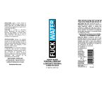 Fuck Water Clear 2oz Water Based Lubricant - Image 2