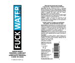 Fuck Water Clear 4oz Water Based Lubricant - Image 2