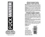 Fuck Water Premium Silicone Lubricant - 8 Fl. Oz. - Image 2