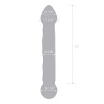 6.5 Inch Full Tip Textured Glass Dildo - Image 3