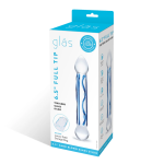 6.5 Inch Full Tip Textured Glass Dildo - Image 6