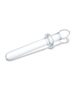 9.25 Inch Classic Smooth Dual-Ended Dildo - Clear - Image 4