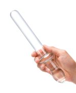 9.25 Inch Classic Smooth Dual-Ended Dildo - Clear - Image 5