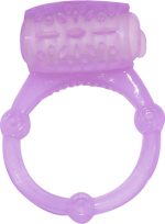 Humm Dinger Vibrating Penis Ring Clitoral Stiimulator - Purple - Image 2