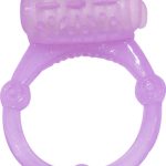 Humm Dinger Vibrating Penis Ring Clitoral Stiimulator - Purple