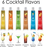Liquor Lube Assorted Flavors 72 Pcs Display - Display - 6 Cocktail Flavors - 10ml Tubes