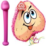 Bachelorette Pecker Bat  Balls Pinata