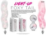 Foxy Tail - Light Up Faux Fur Butt Plug - Pink Plug - Pink - Image 2