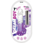 Dream Boy 7 - Jelly Vibrator Wet Dreams - Clear Purple