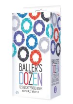 The 9s - Baller Dozen Beaded - 12 Pc Cock Ring Set