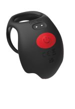 Red Dot Vibrating Cock Ring V3 With Remote - Black-red - Image 3