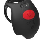 Red Dot Vibrating Cock Ring V3 With Remote - Black-red