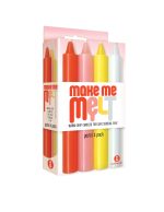 The 9s Make Me Melt Sensual Warm-Drip Candles 4 Pack - Pastel