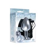 The 9s the Silver Starter Bejeweled Stainless Steel Plug - Diamond - Image 2