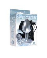 The 9s the Silver Starter Heart Bejeweled Stainless Steel Plug - Diamond