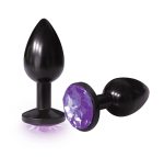 The 9s the Silver Starter Anodized Bejeweled Stainless Steel Plug - Violet - Image 2