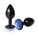 The 9s the Silver Starter Anodized Bejeweled Stainless Steel Plug - Cobalt - Image 2