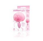 The 9s Cottontails Silicone Bunny Tail Butt Plug - Pink