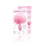 The 9s Cottontails Silicone Bunny Tail Butt Plug - Pink