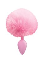 The 9s Cottontails Silicone Bunny Tail Butt Plug - Pink - Image 2