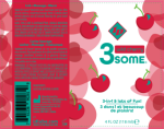 3some 3-in-1 Lubricant - Wild Cherry - 4 Fl. Oz. - Image 2